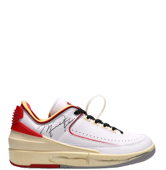 Nike Jordan 2 Retro Low Off White White Red Don Exclusive
