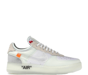 Air force 1 off top white transparent