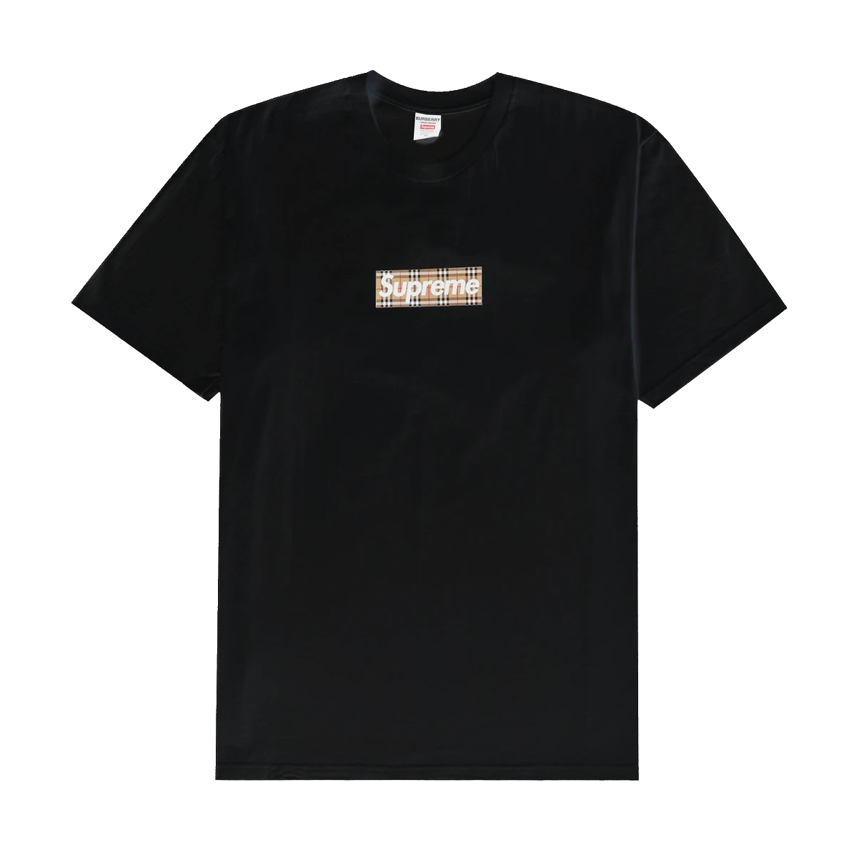 Supreme Burberry Box Logo Tee Black - Don Exclusive