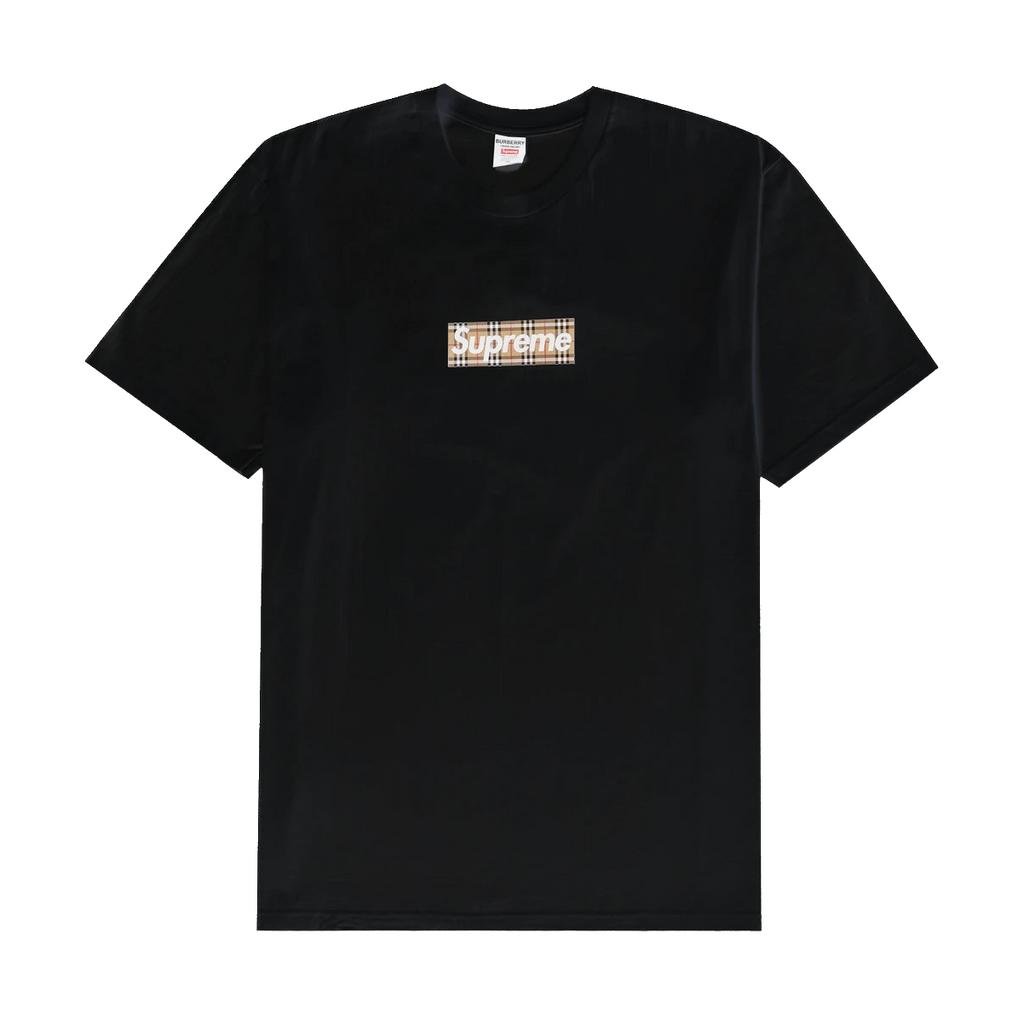 Supreme Burberry Box Logo Tee Black - Don Exclusive