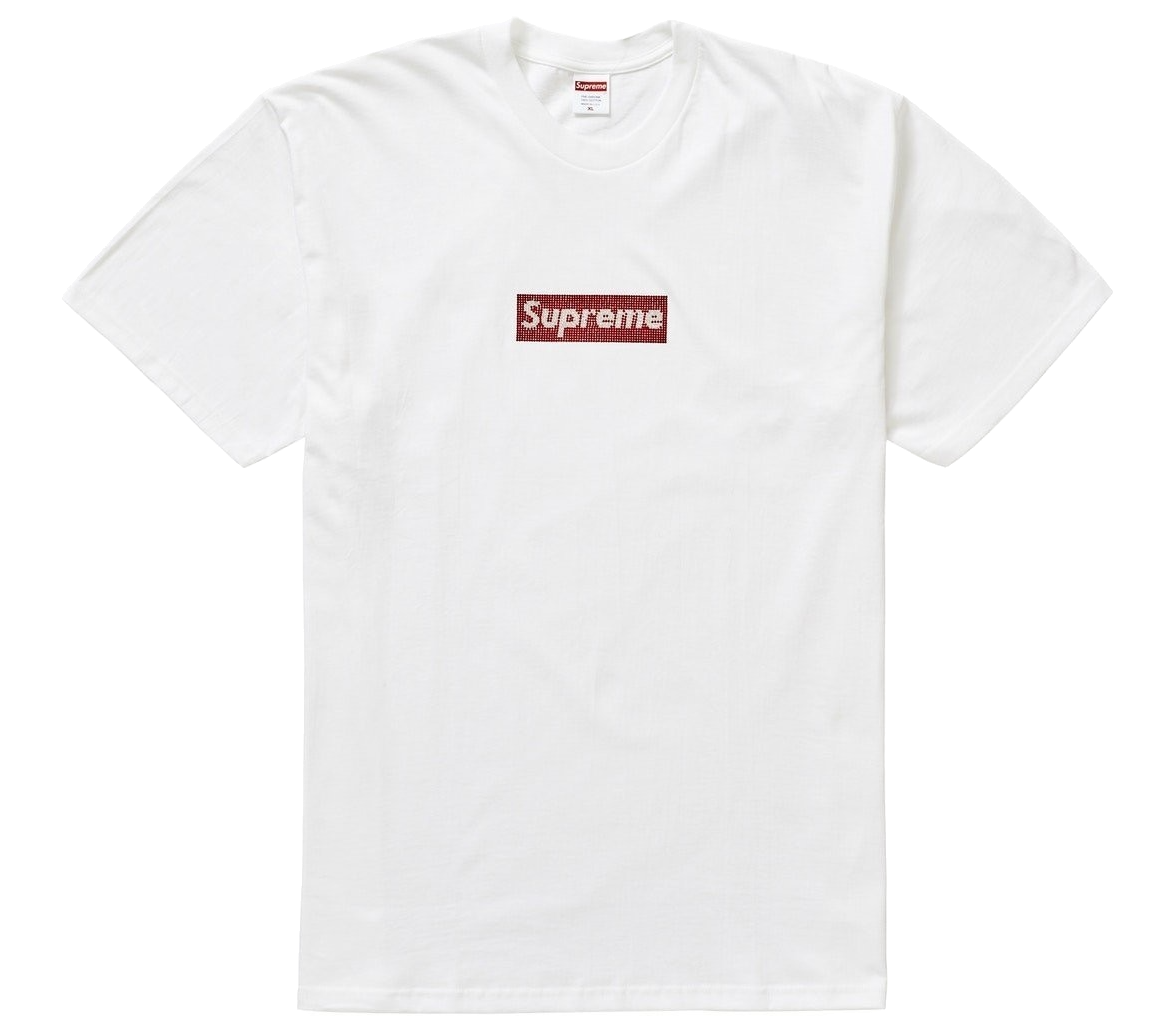 Supreme Swarovski Box Logo Tee White Don Exclusive