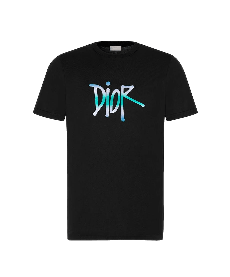 新品 Dior x Stussy Shawn Tシャツ Mサイズ 黒 Dior Shawn Stussy Oversized Logo Black T-shirt - Don Exclusive